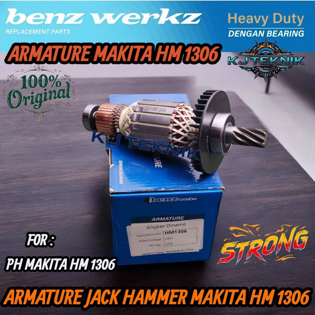 BENZ Armature Jack Hammer Makita HM1306 /Armatur Angker Dinamo Mesin Bobok Jack Hammer Makita Hm1306