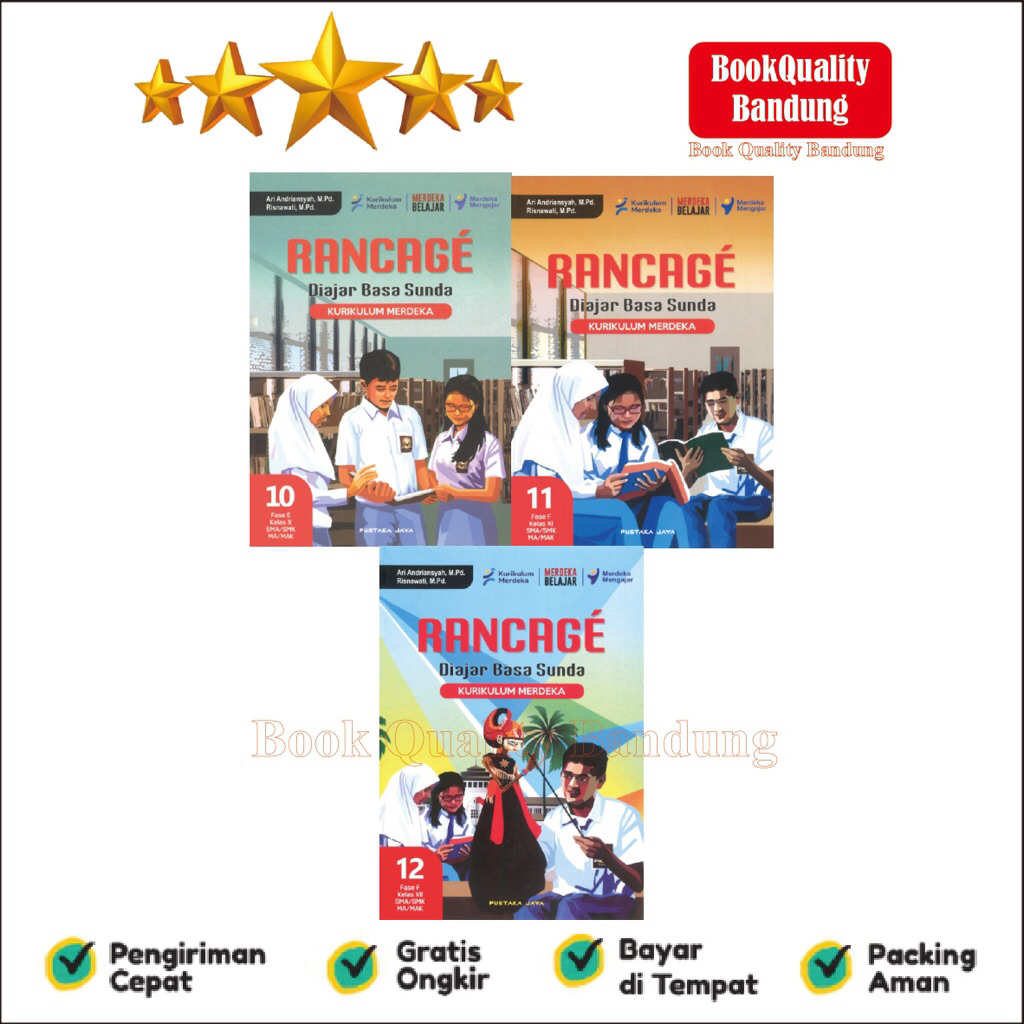 Buku Rancage Diajar Basa Sunda X XI Bahasa Sunda SMA Kelas 10 11 12 Kurikulum Merdeka