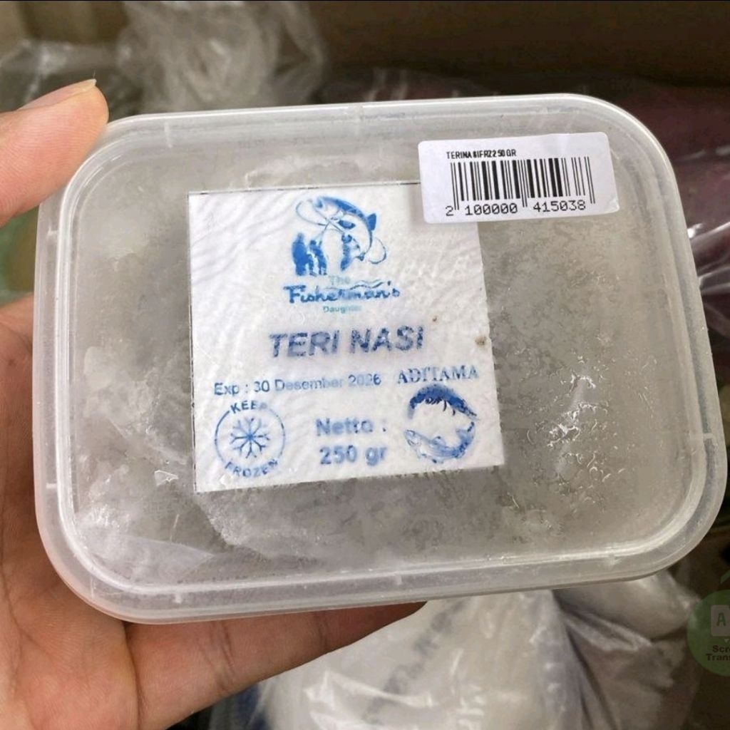 Teri Nasi Frozen premium Ikan Teri nasi pack