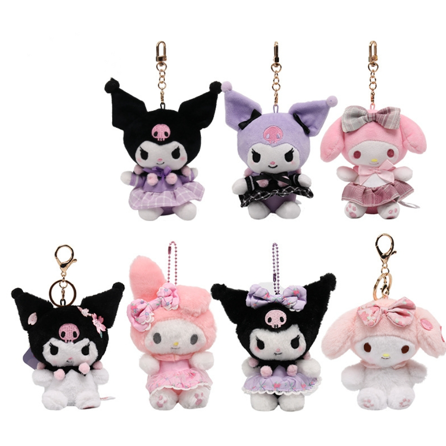 Sanrio Plush Keychain Ganci Boneka My Melody // Kuromi // Cinamoroll