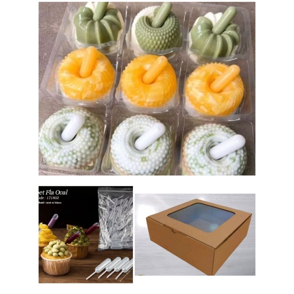 Dus + Mika Sekat 9 + Pipet / Dus Mika pipet Pudding