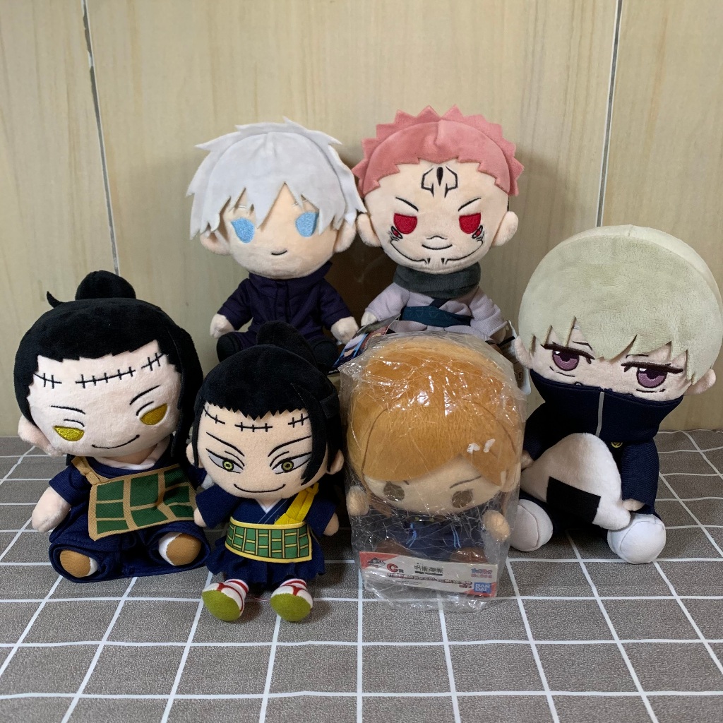 Boneka Kecil Anime Jujutsu Kaisen Gojo Sukuna Kenjaku Inumaki Nobara Taito Chokonokko Bulir Plush Or