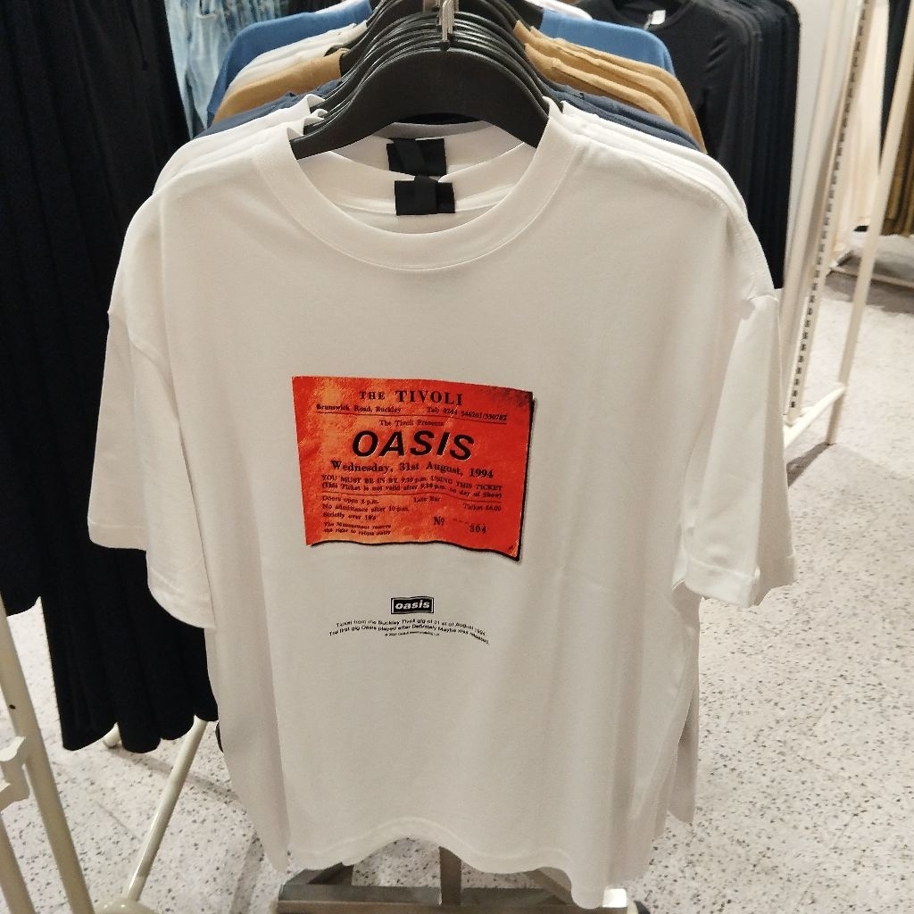 Tshirt H&M Man X Oasis JASTIP