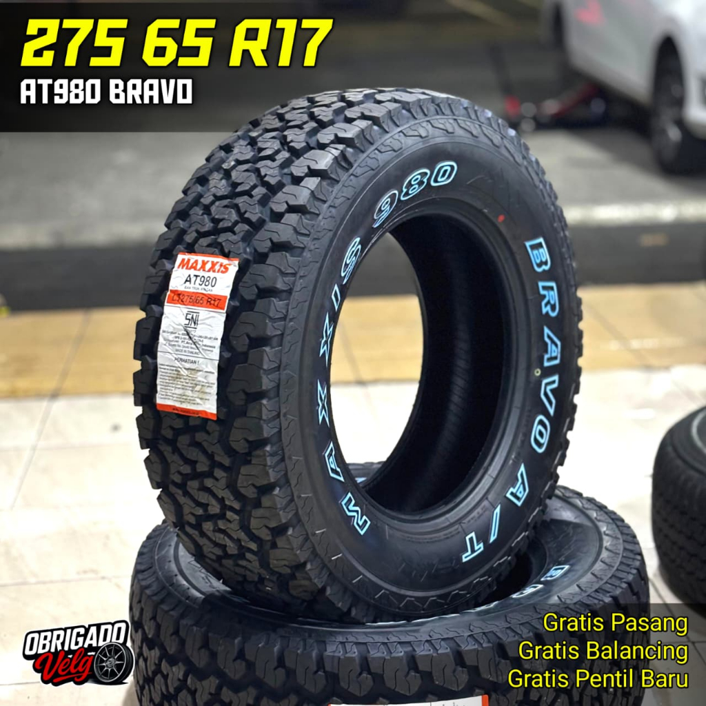 Ban AT Maxxis AT980 Bravo 275 65 R17 AT ring 17 Tulisan Putih - Ban Mobil AT Ring 17