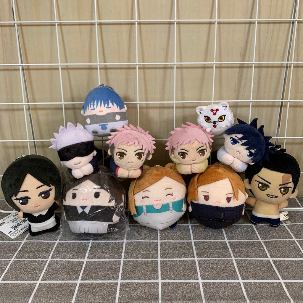 Ganci Boneka Anime Jujutsu Kaisen Yuji Megumi Gojo Nobara Toji Todo Misato Fuwa Chibi Hugchara Mochi