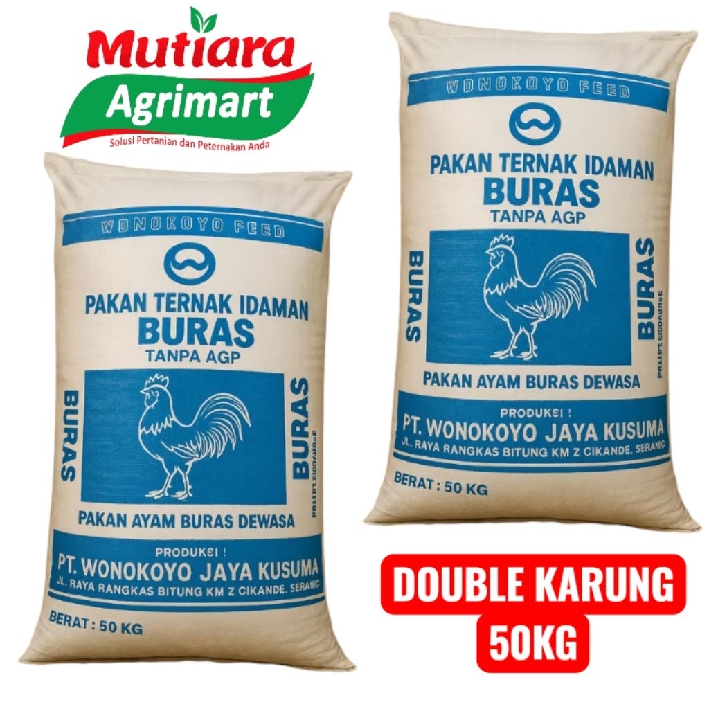 PAKAN AYAM BURAS CRUMBLE WONOKOYO @50KG // PAKAN AYAM KARUNGAN TERMURAH