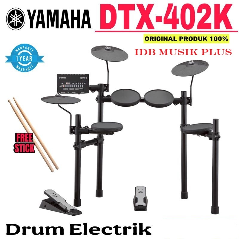 Drum Elektrik Yamaha DTX402K DTX 402K DTX402 DTX 402 Garansi Yamaha