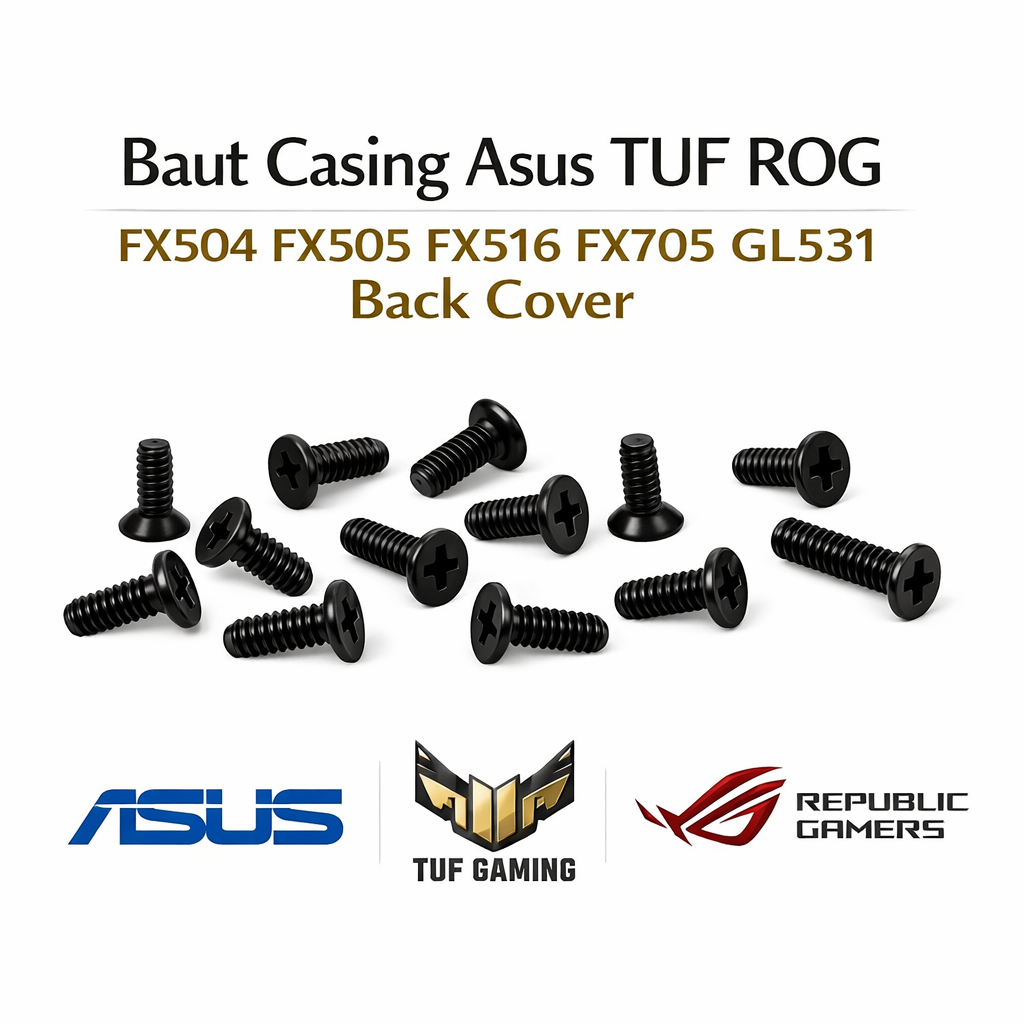 Baut Casing Asus TUF ROG FX504 FX505 FX516 FX705 GL531 Back Cover