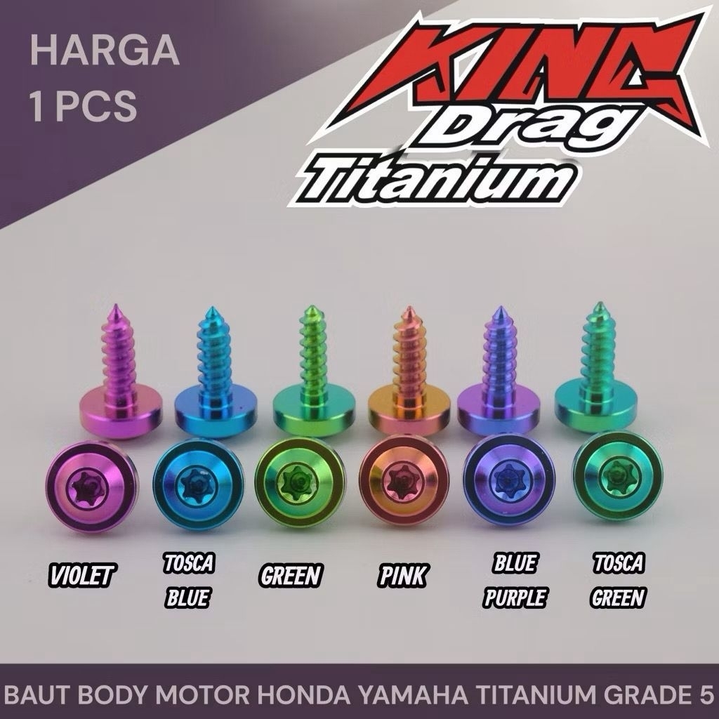 Baut Titanium Body Motor Yamaha Drat Kasar