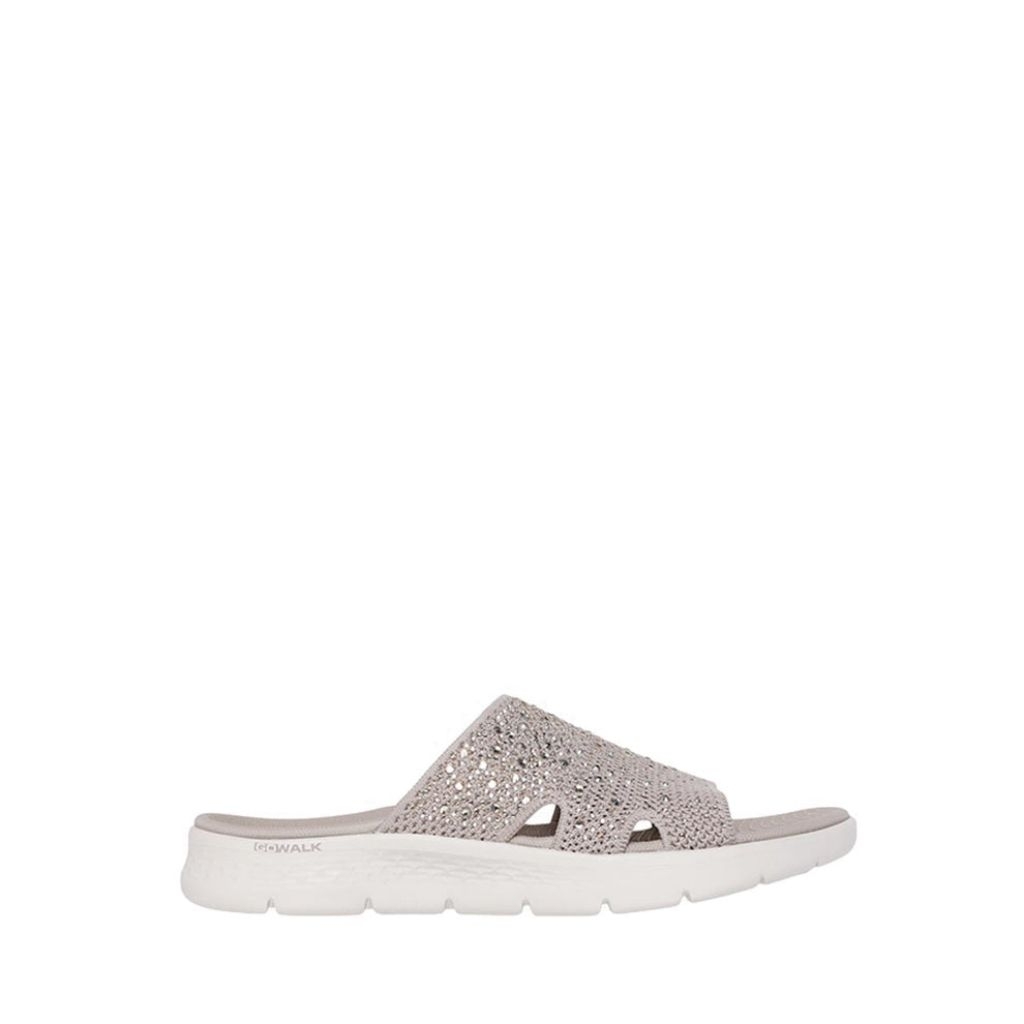 Sandal Skechers Go Walk Flex Wanita - Taupe original