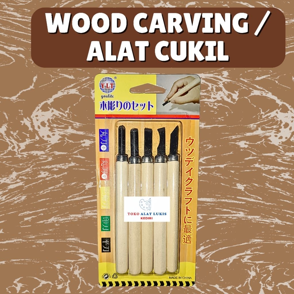 Set Alat Cukil/Wood Carving Tools Seni Grafis
