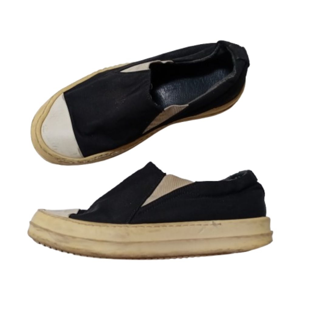 Shoes / Sepatu Rick Owens Drkshdw Boat Slip On Sneakers Men Women Dark Shadow