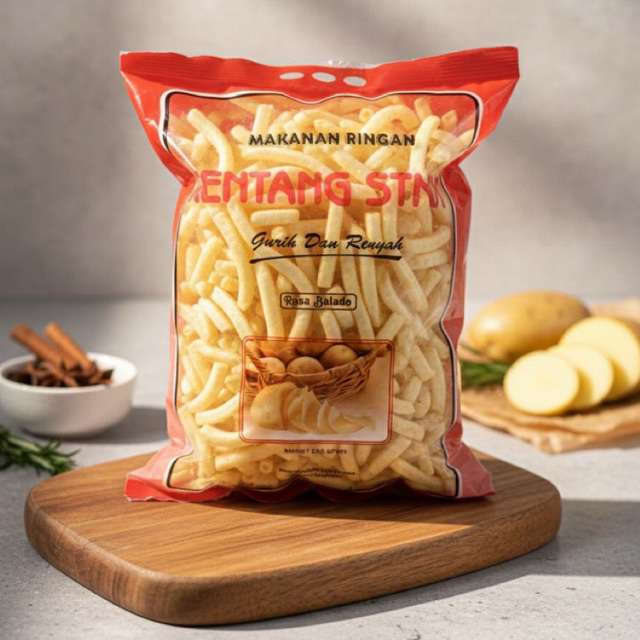 POTATO STIK POTTATO HOLO SRKY STICK KENTANG KEMASAN JUMBO stik kentang grosir snack kiloan murah Bal