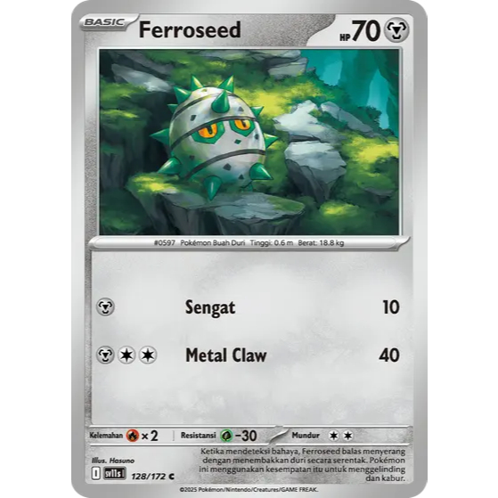 Ferroseed - sv11s1 - Kartu Pokemon Indonesia