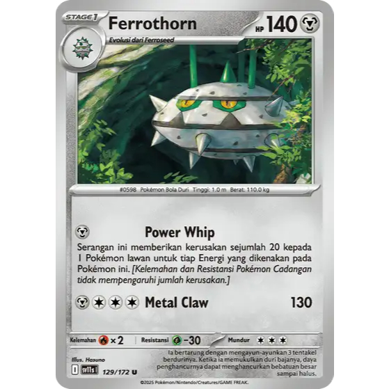 Ferrothorn - sv11s1 - Kartu Pokemon Indonesia