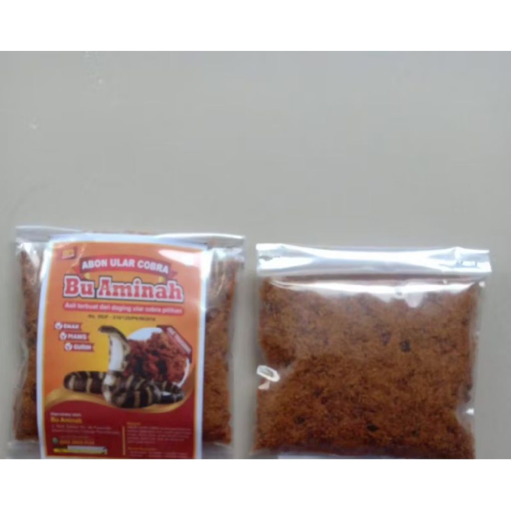 abon ular cobra isi 50 gram