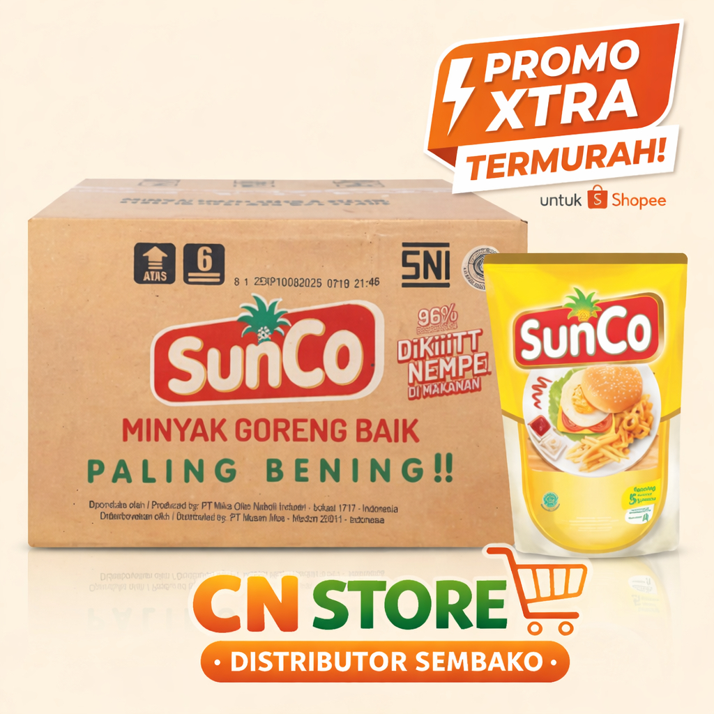 Minyak Goreng Sunco 2 Liter Isi 6 Pouch PROMO