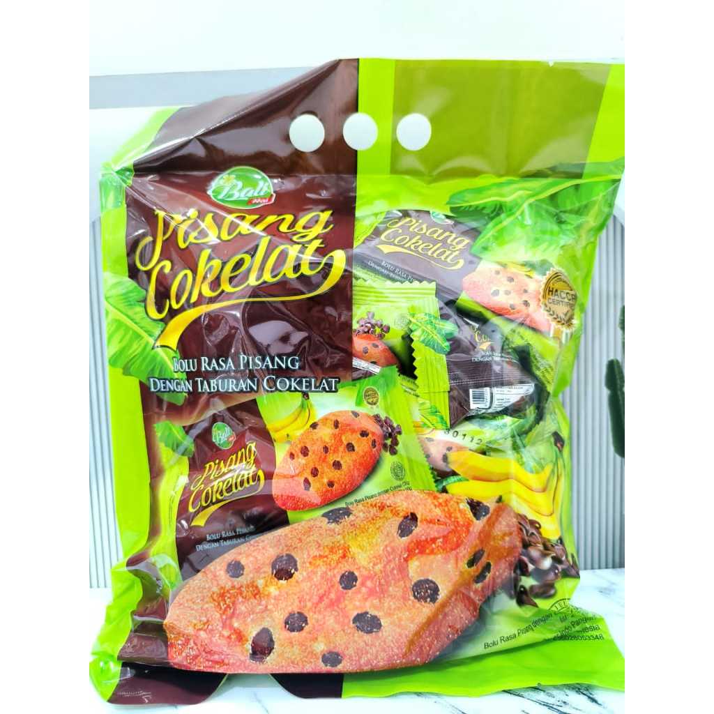 1 dus BALIHAI BOLU PISANG COKLAT 10GR EXP. APRIL 2027 ( 1 DUS ISI 6 BAG ) ( 1 BAG ISI 24 PCS )