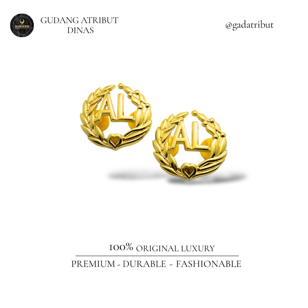 100% LUXURY Monogram TNI AL/Monogram TNI AL/Kopsteken Luxury/Atribut Dinas/Atribut TNI AL/gad_unifor