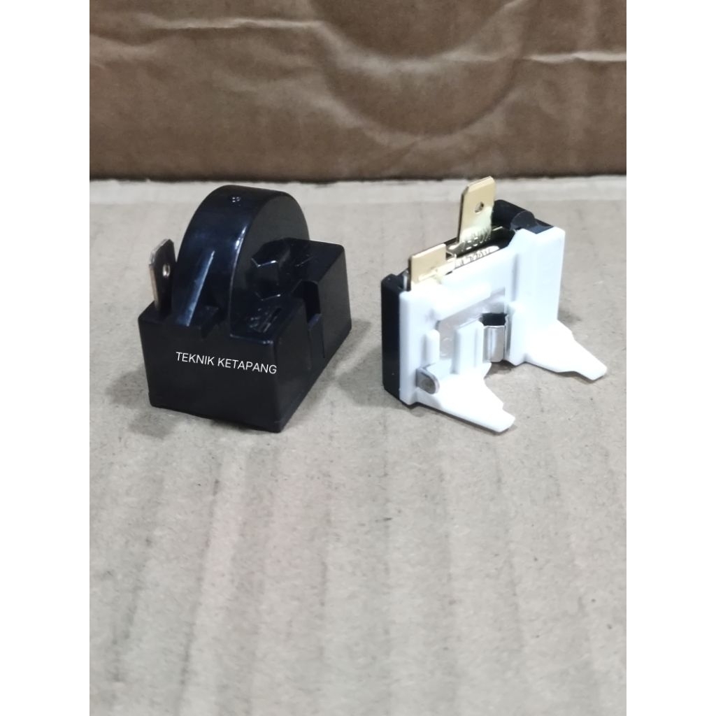 1SET RELAY+OVERLOAD KULKAS 2 PINTU SHARP/PTC/RELAY/OVERLOAD