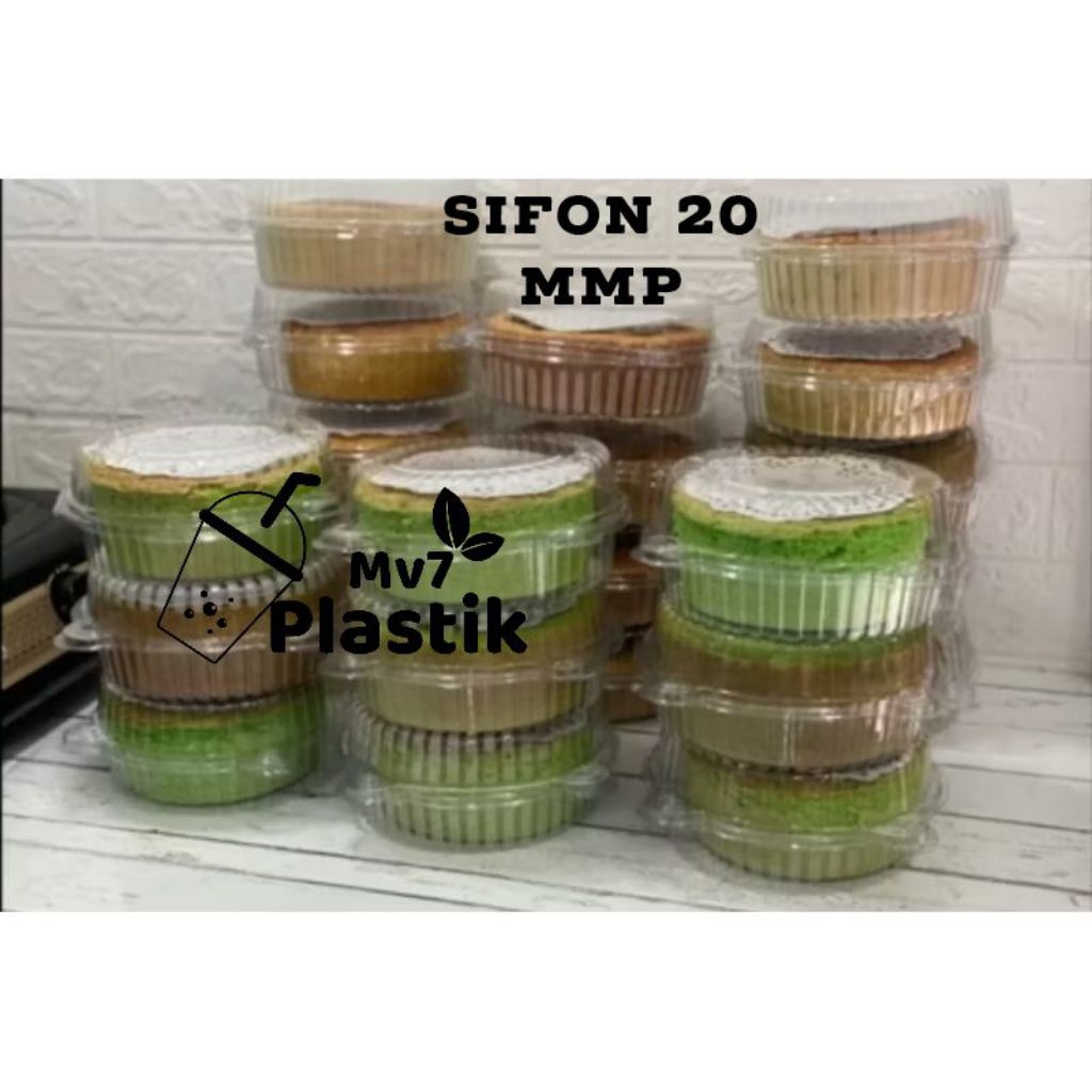 (50PCS) MIKA BOLU BULAT UK.20CM / MIKA BULAT BENING / MIKA KUE BOLU / MIKA CHIFFON / MIKA SIFON