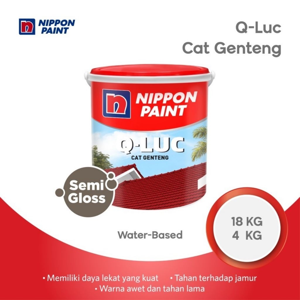 qluc cat genteng/cat genteng Nippon paint/cat genteng murah/cat 18 kg Nippon paint original