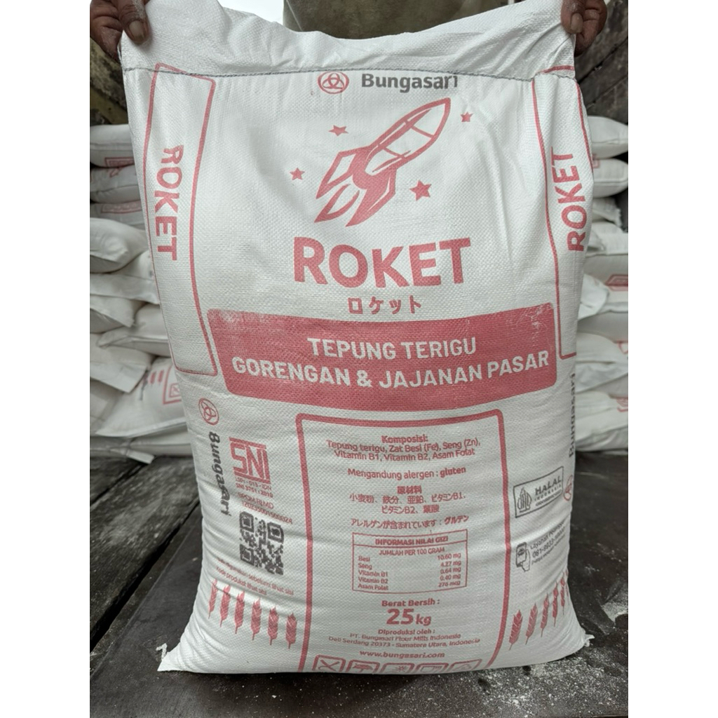 Tepung terigu  @ 25 kg / 1 goni