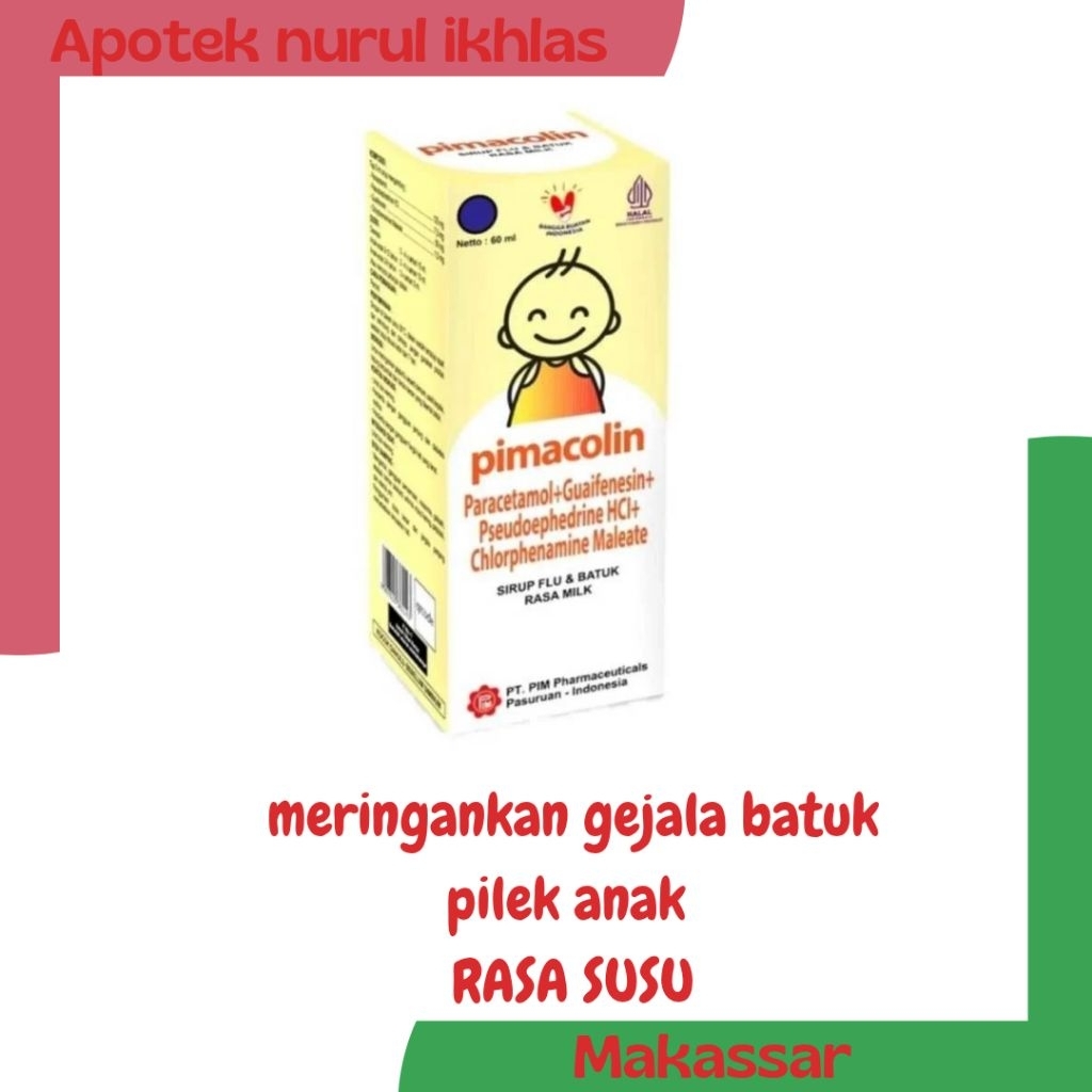 PIMACOLIN SIRUP RASA MILK 60ML