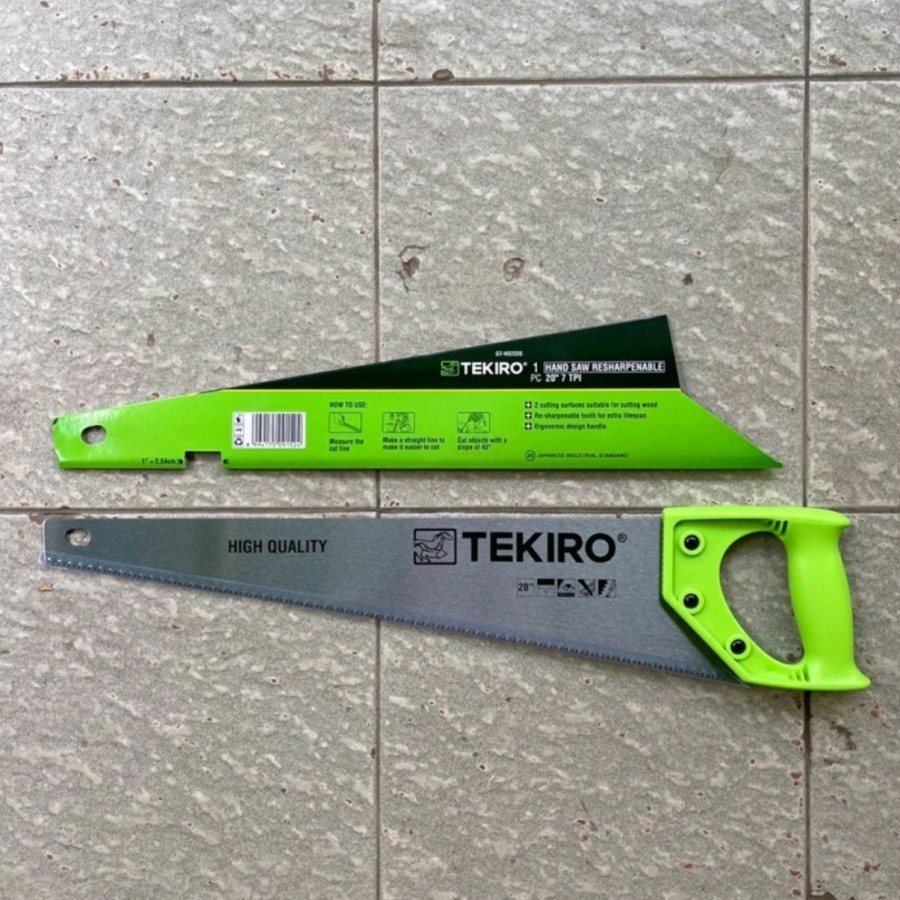 Gergaji Tangan 3 Mata / Gergaji Potong / TEKIRO Gergaji Kayu 3 Mata Hand Saw / Gergaji Kayu / Fiber 