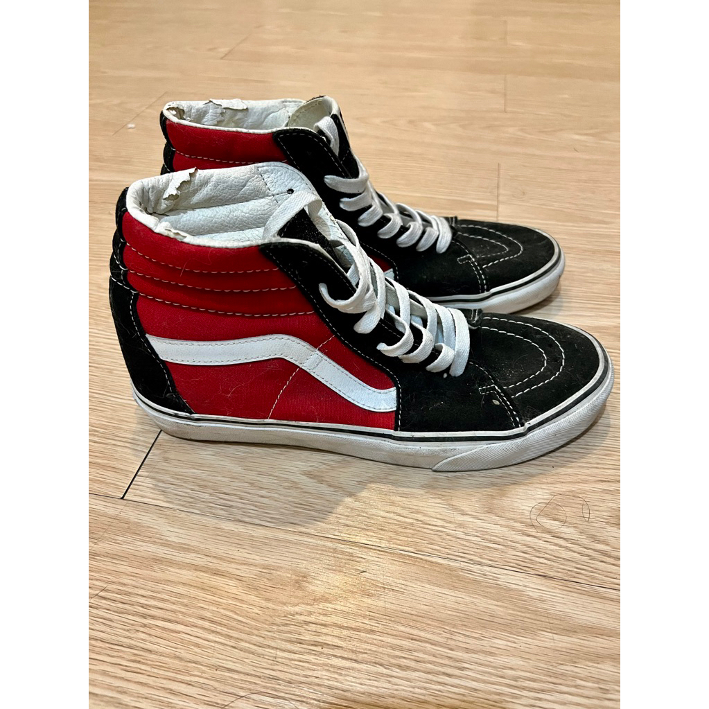 Sepatu Vans SK8 Hi Red Black Size 43/28cm Original
