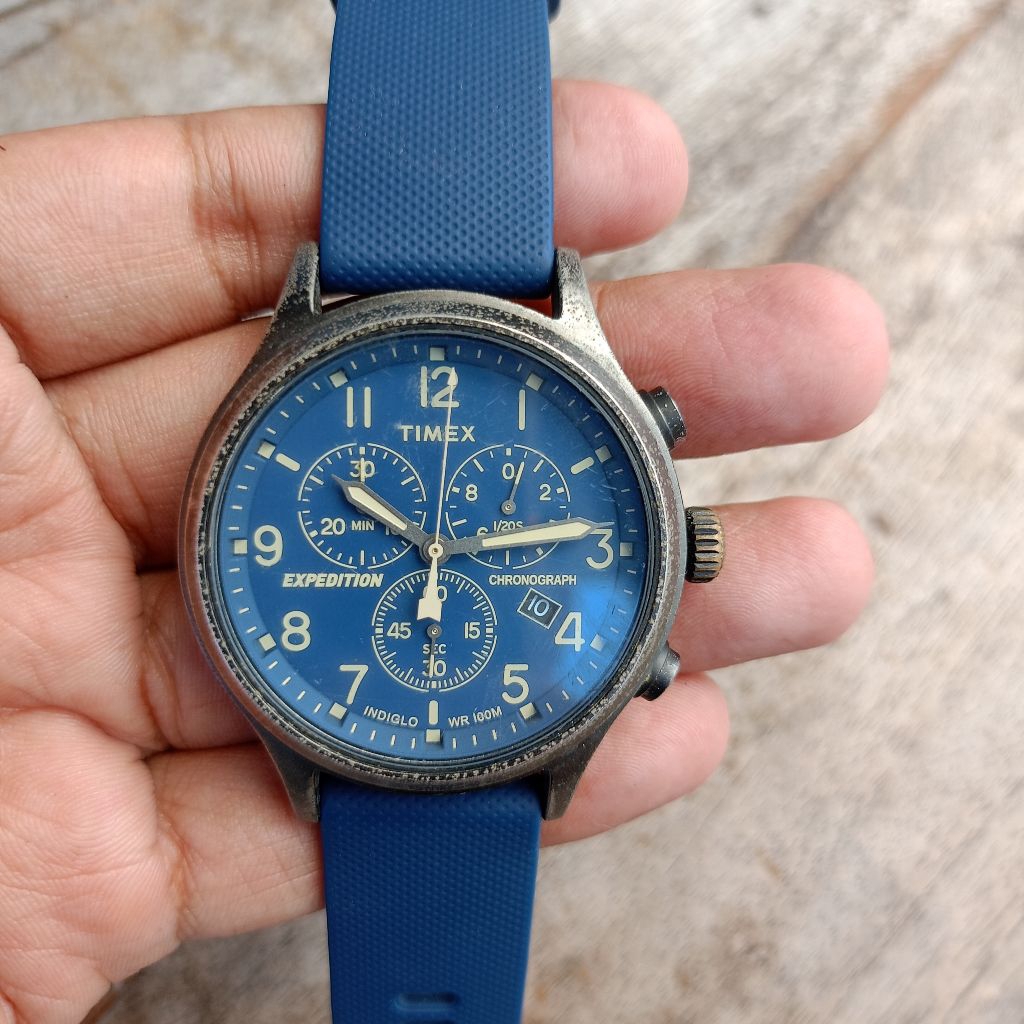 Jam Tangan Timex Expedition Indiglo Chronograph