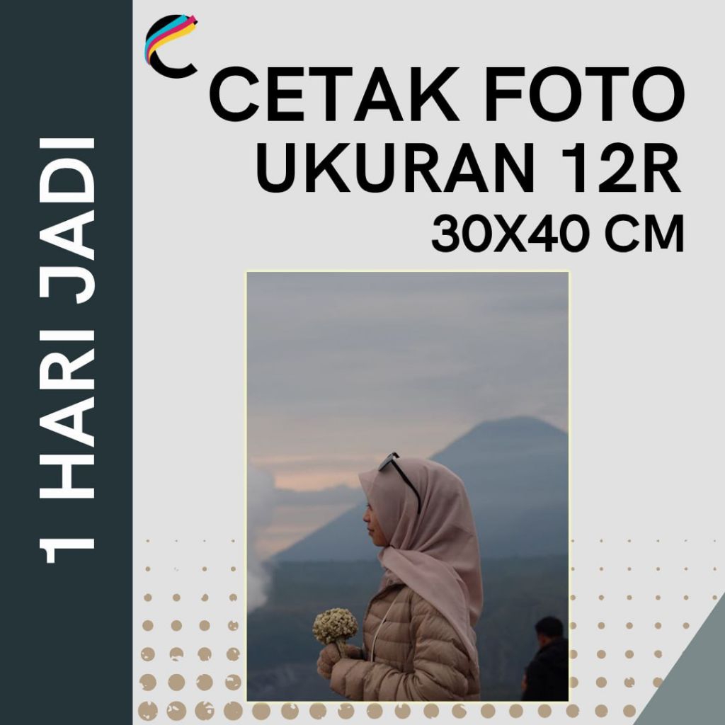 (COD) Cetak Foto 12R - Laminasi Glossy, Doff ,Art Paper 260gsm