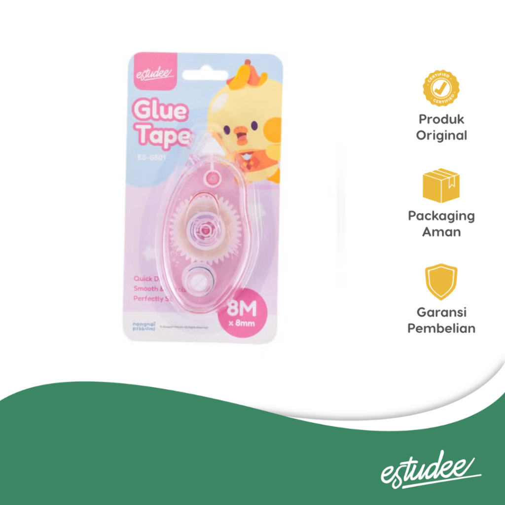 Estudee - Estudee Glue Tape Pink Es-G501 Nongnoi Pikkumi