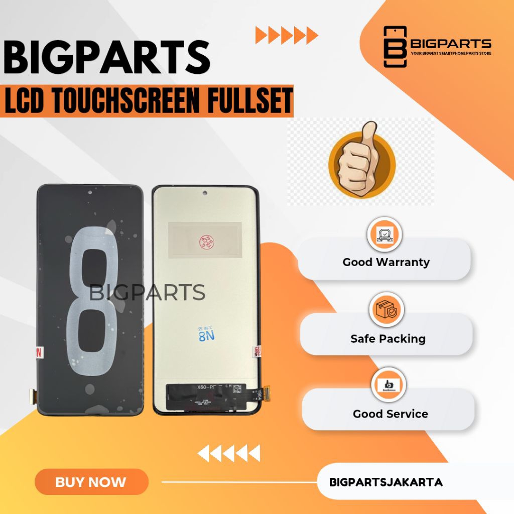 LCD TOUCHSCREEN VIVO X70 PRO COMPLETE