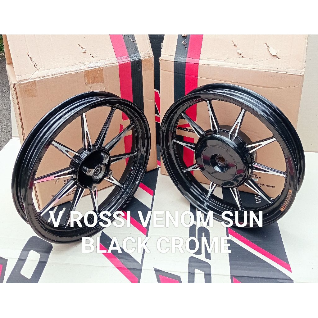 VELG/PELAK RACING V ROSSI VENOM SUN BEAT KARBU BEAT FI SCOOPY KARBU SCOOPY FI VARIO 110 GENIO SPACY 