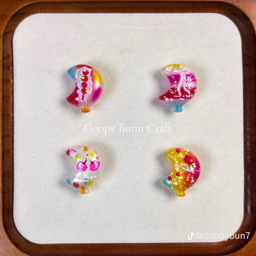 [CUSTOM] MANIK ACRYLIC BENTUK BULAN || ACRYLIC BEADS