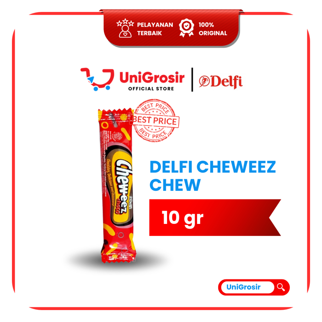 [UniGrosir] DELFI CHEWEEZ CHEW -EZZ CHEWEZZ CHOCO CHEW EZZ COKLAT~ 10 gr