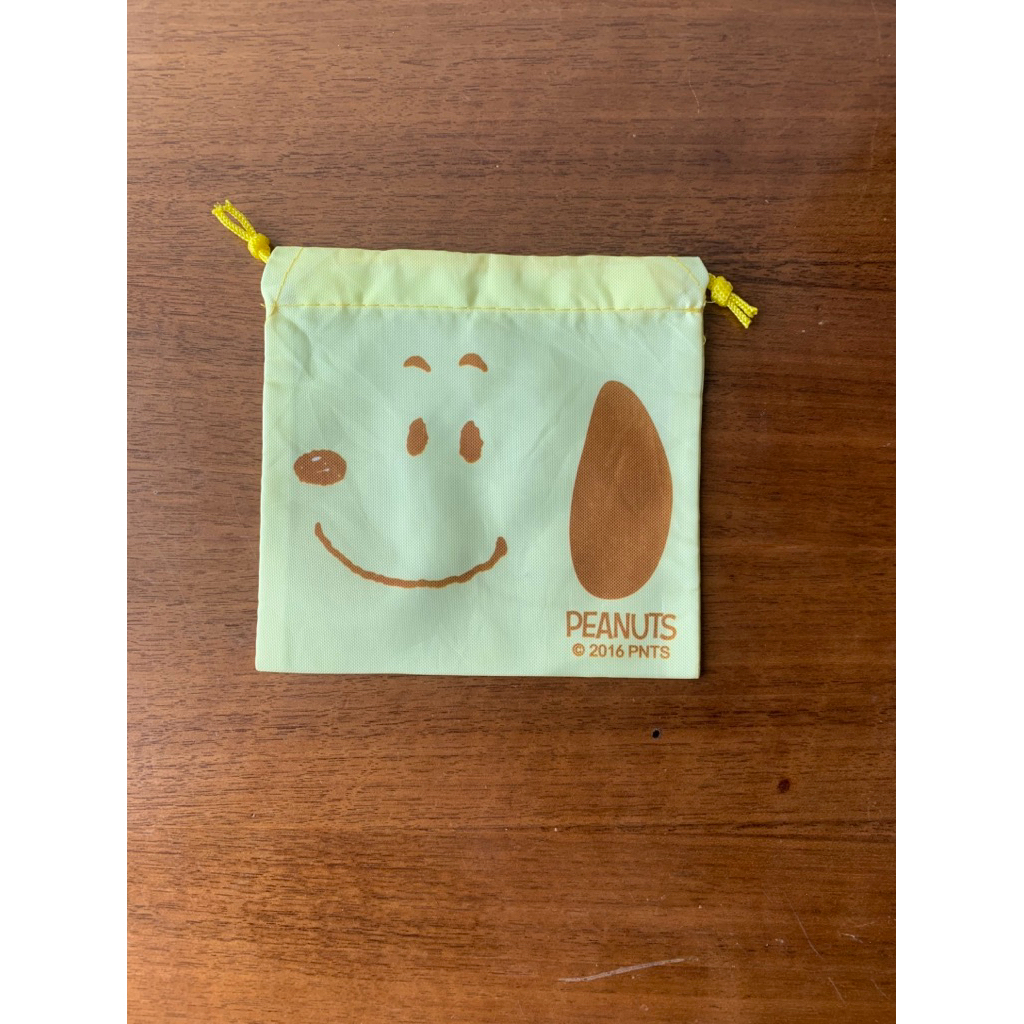 Snoopy pouch serut Charlie Brown Peanuts tas belanja nilon aneka Snoopy