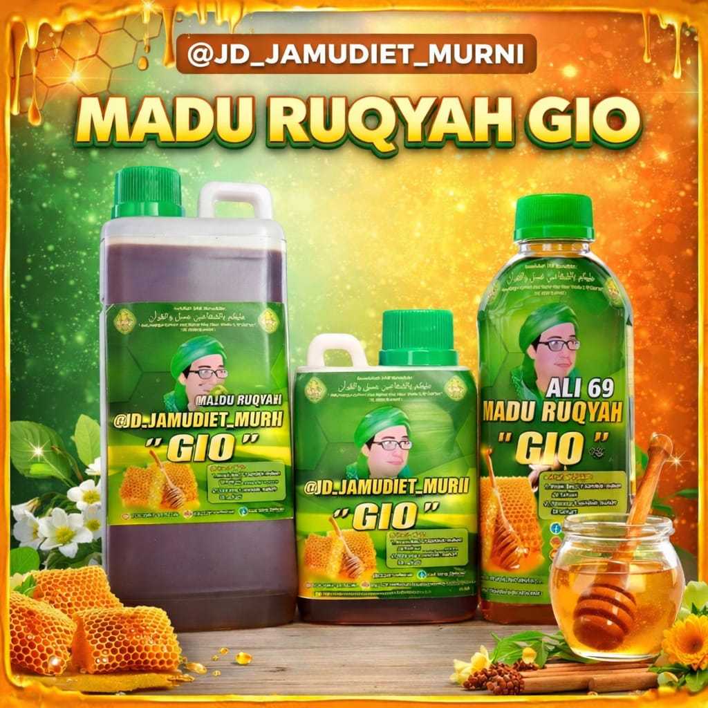PROMO Madu Gio Madu Asma Gus Idris 500ML/1KG Berkhasiat Tinggi