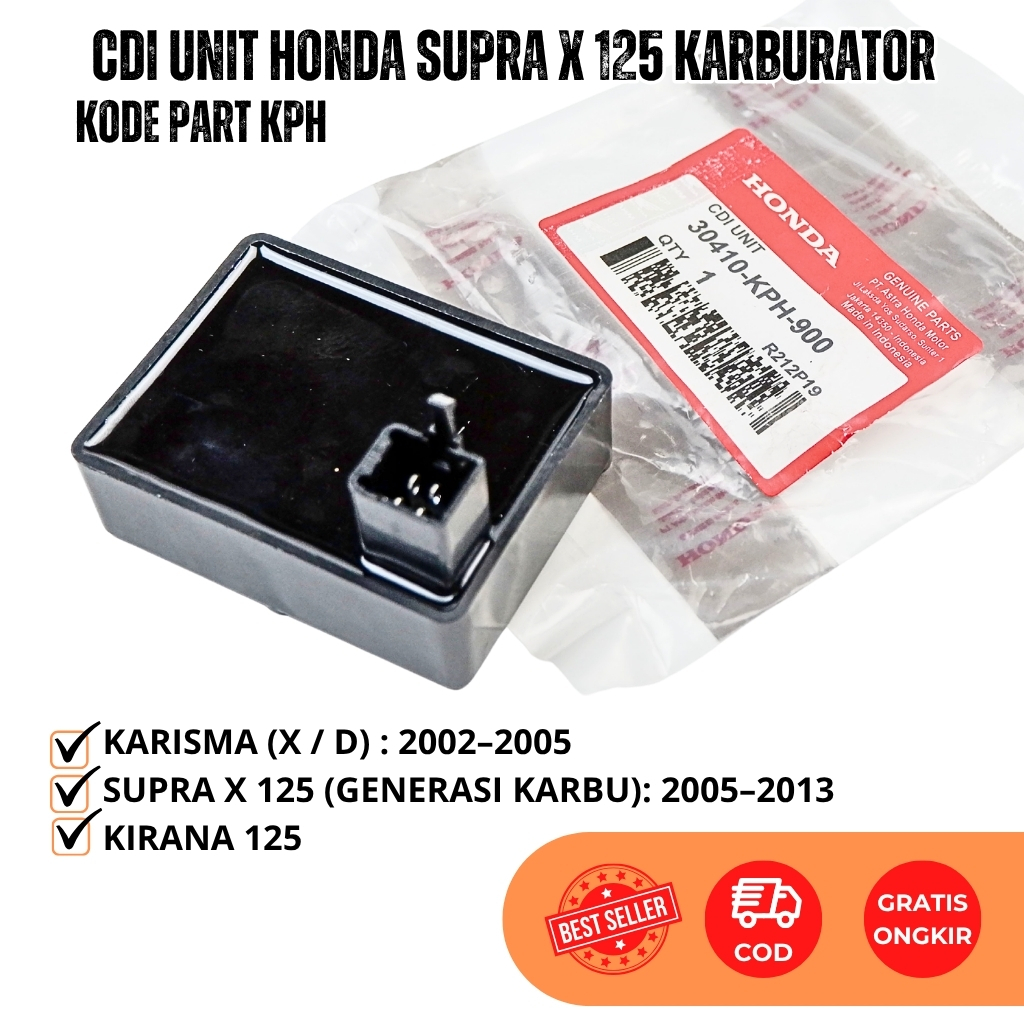 CDI Unit Honda Karisma - Supra X 125 Karbu Lama - CDI Assy Kharisma - Kirana 125 KPH Original
