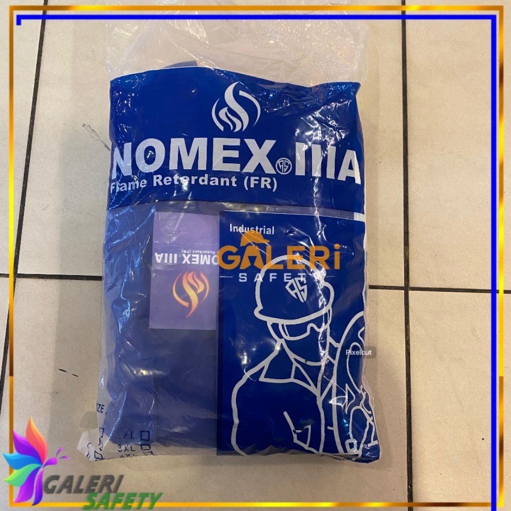 Coverall Anti Api Nomex III A Biru BCA Original - Wearpack Safety Nomex  Biru