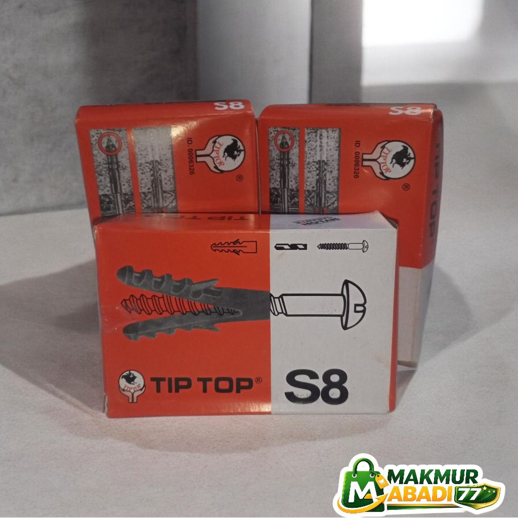 Fisher S8 | Fisher Tip Top S8 Pengencang Skrup / Pengait Skrup Tembok