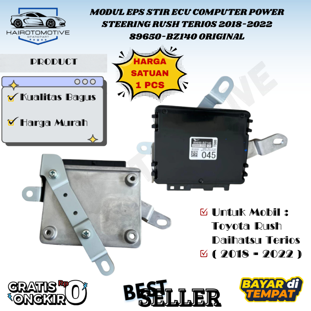 Modul Eps Stir Ecu Computer Power Steering Rush Terios 2018-2022 89650-BZ140 Original
