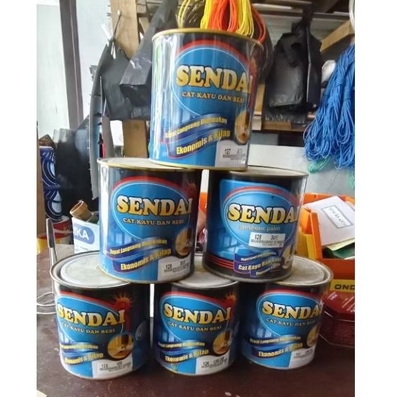 Rezeki Bangunan Medan - Cat Minyak Sendai 1kg /Cat Minyak Kayu / Besi isi 1kg