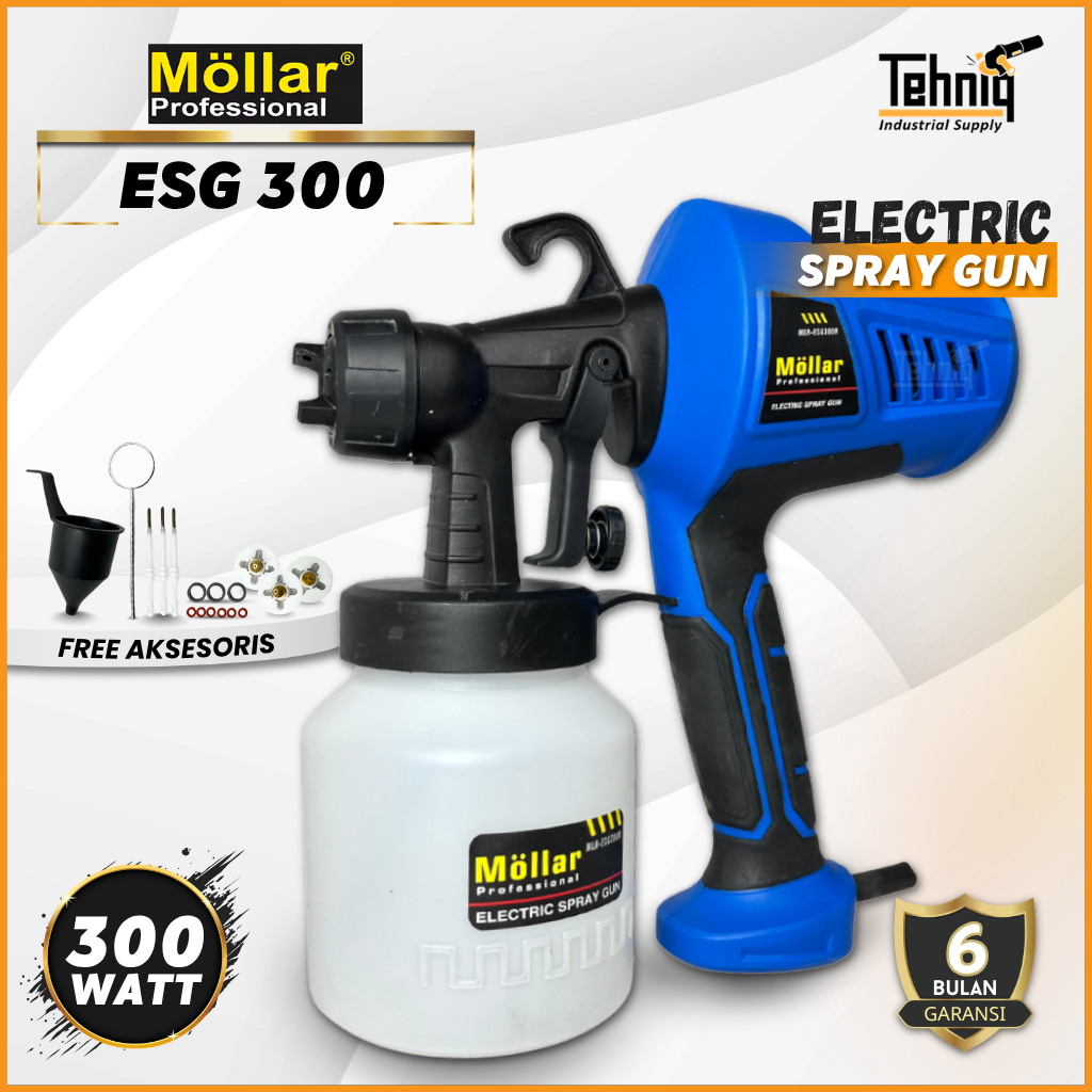 Mollar ESG 300 Spray Gun Cat Tembok 300W / Electric Spray Gun Mollar ESG300