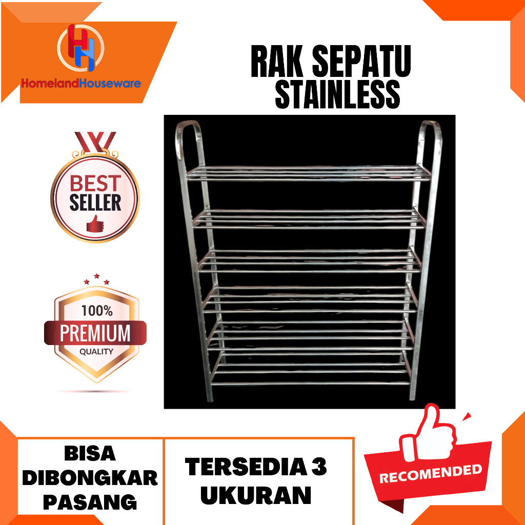 SIAP KIRIM-READY MADIUN/RAK SEPATU STAINLESS/RAK SEPATU STAINLES MURAH SUSUN 4, SUSUN 5 DAN SUSUN 6
