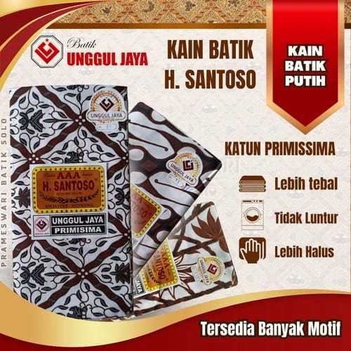 KAIN JARIK PUTIH H.SANTOSO AAA/ SEWEK TADISIONAL WARNA PUTIH KAIN BATIK BAWAHAN