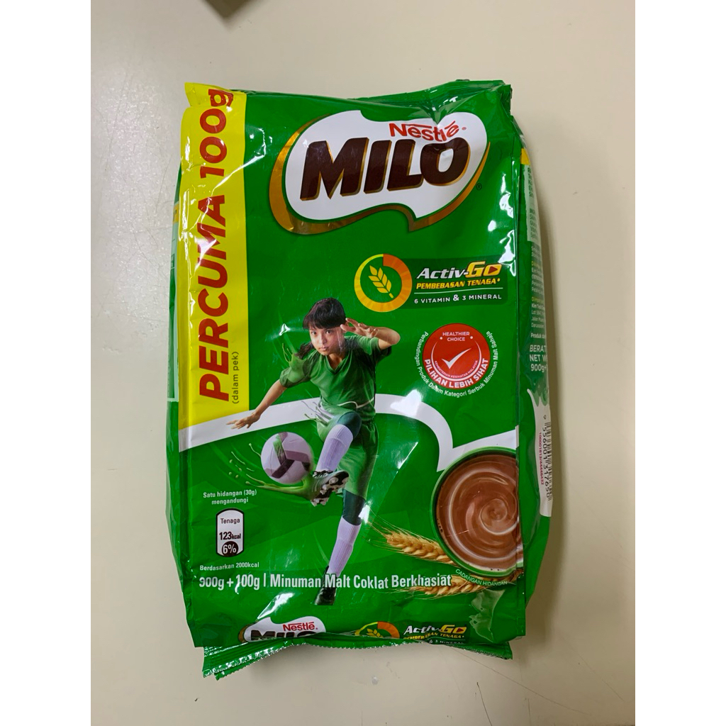 Milo Susu Bubuk Malaysia Original 900+100gr (1kg)