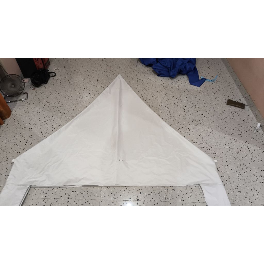 atap tenda kerucut / daun tenda kerucut ukuran 2x2 bahan poliester D 420