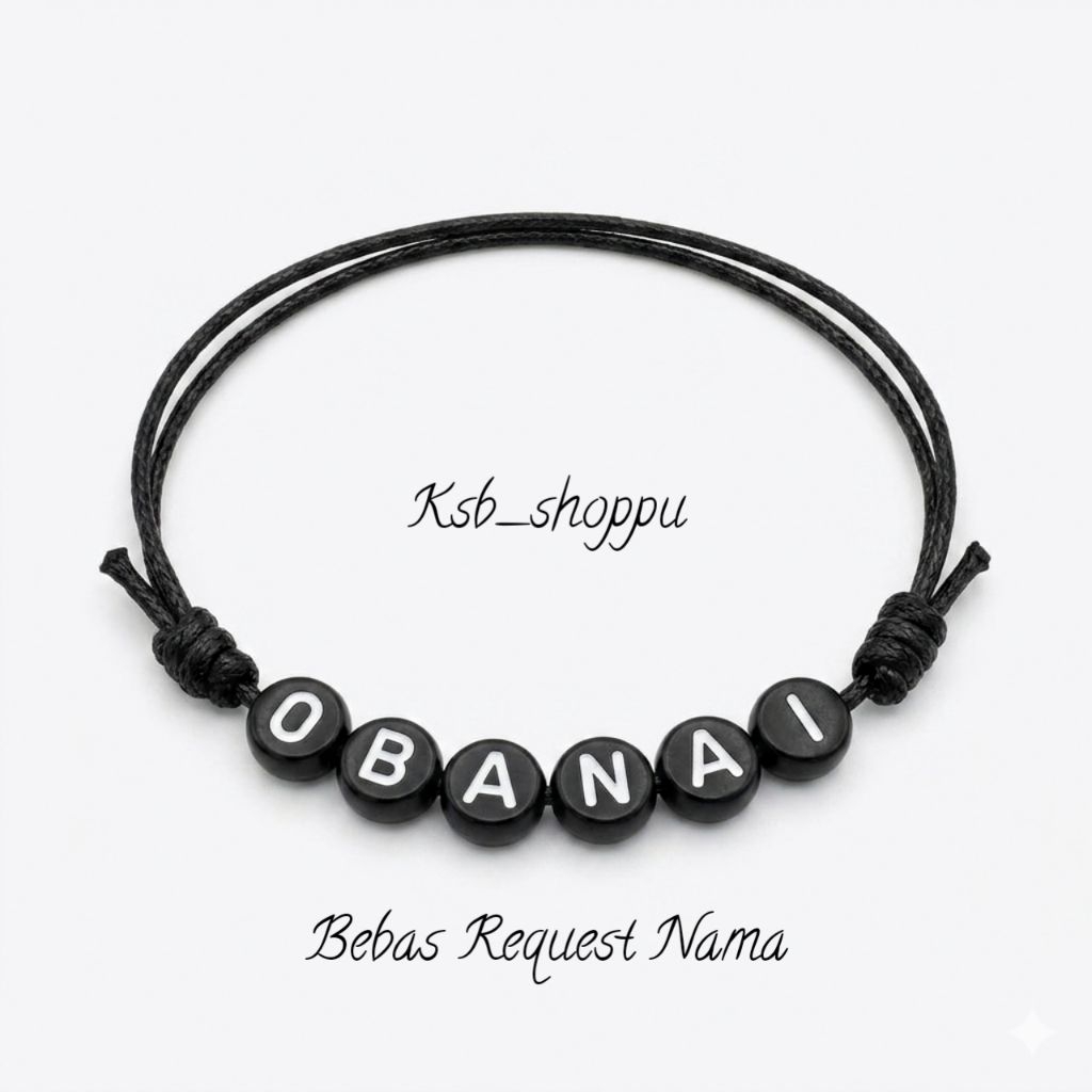 Gelang Nama Custom Murah | Handmade Bracelet Aesthetic | Gelang Couple & Bestie | Bisa Request